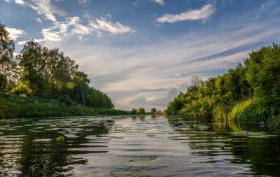 Рыбалка на речке Остёрка