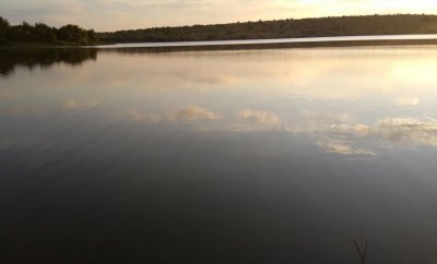 Риболовля на водоймі у Бобовищах