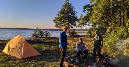 Рыбалка на Белом озере в с. Рудка Ровенской области