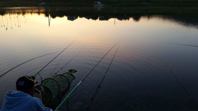 Рыбалка на водоеме -  Белая скала
