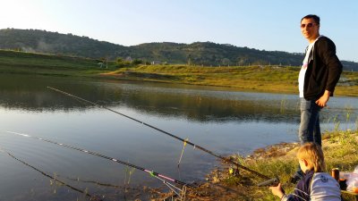 Рыбалка на водоеме -  Белая скала