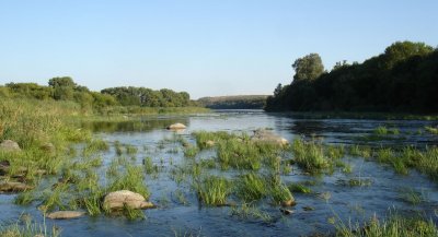 Рибалка в селі Семенівка