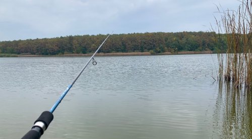 Рибалка на озері в с. Великі Береги