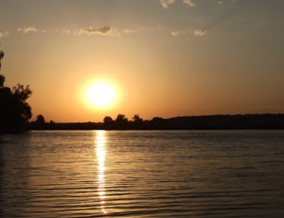 Рыбалка на водоеме в селе Дорофеевка