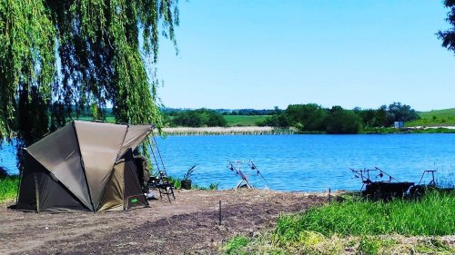 Риболовля на спортивній водоймі «Winfish» у  селі Киданці, Тернопільска обл