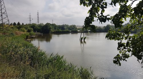 Рыбалка на водоеме в  селе Мирном