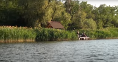 Риболовля біля села Нікольське в Запорізькій області