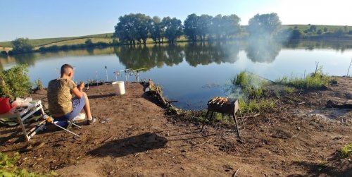Рыбалка у села Солобковцы в Хмельницкой области