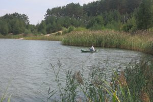 Рыбалка у села Лесополь в Ровенской области-1