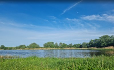 Рыбалка на водоеме в селе Бобровке